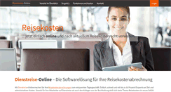 Desktop Screenshot of dienstreise-online.de